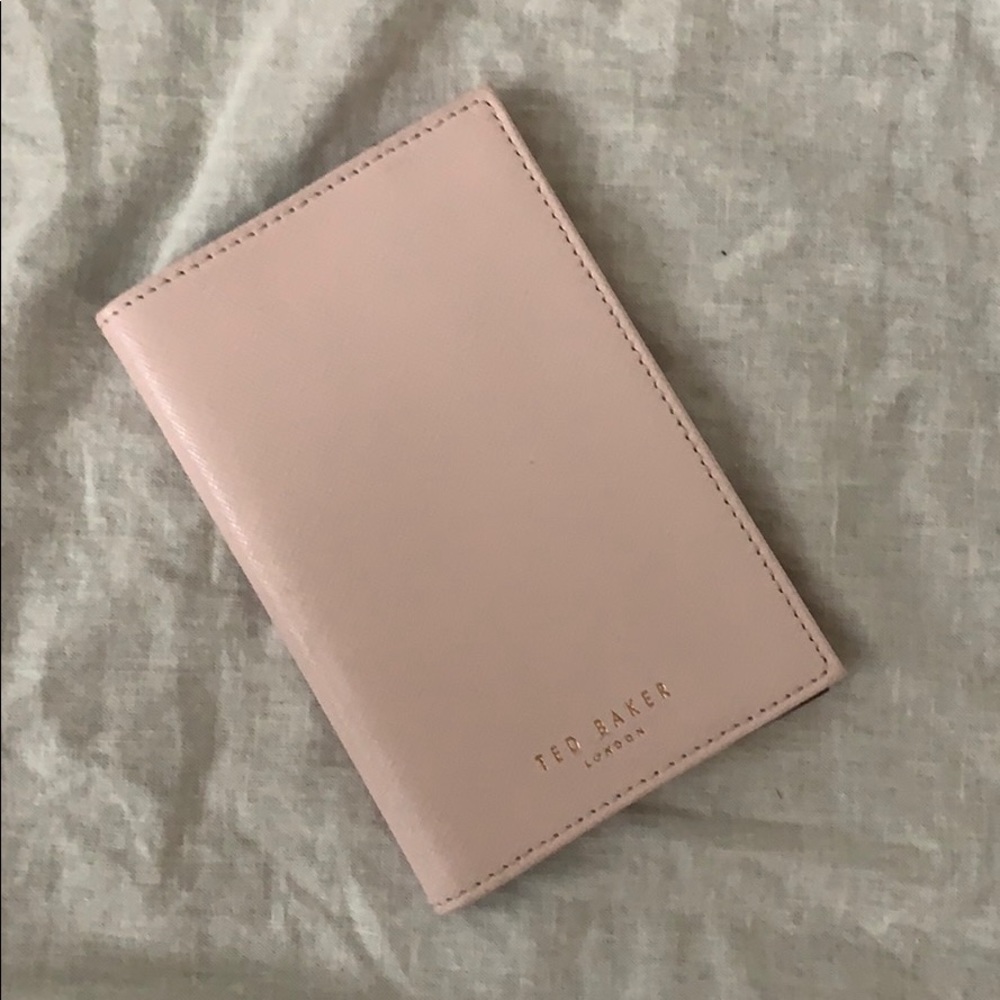 TED BAKER Blush Passport holder